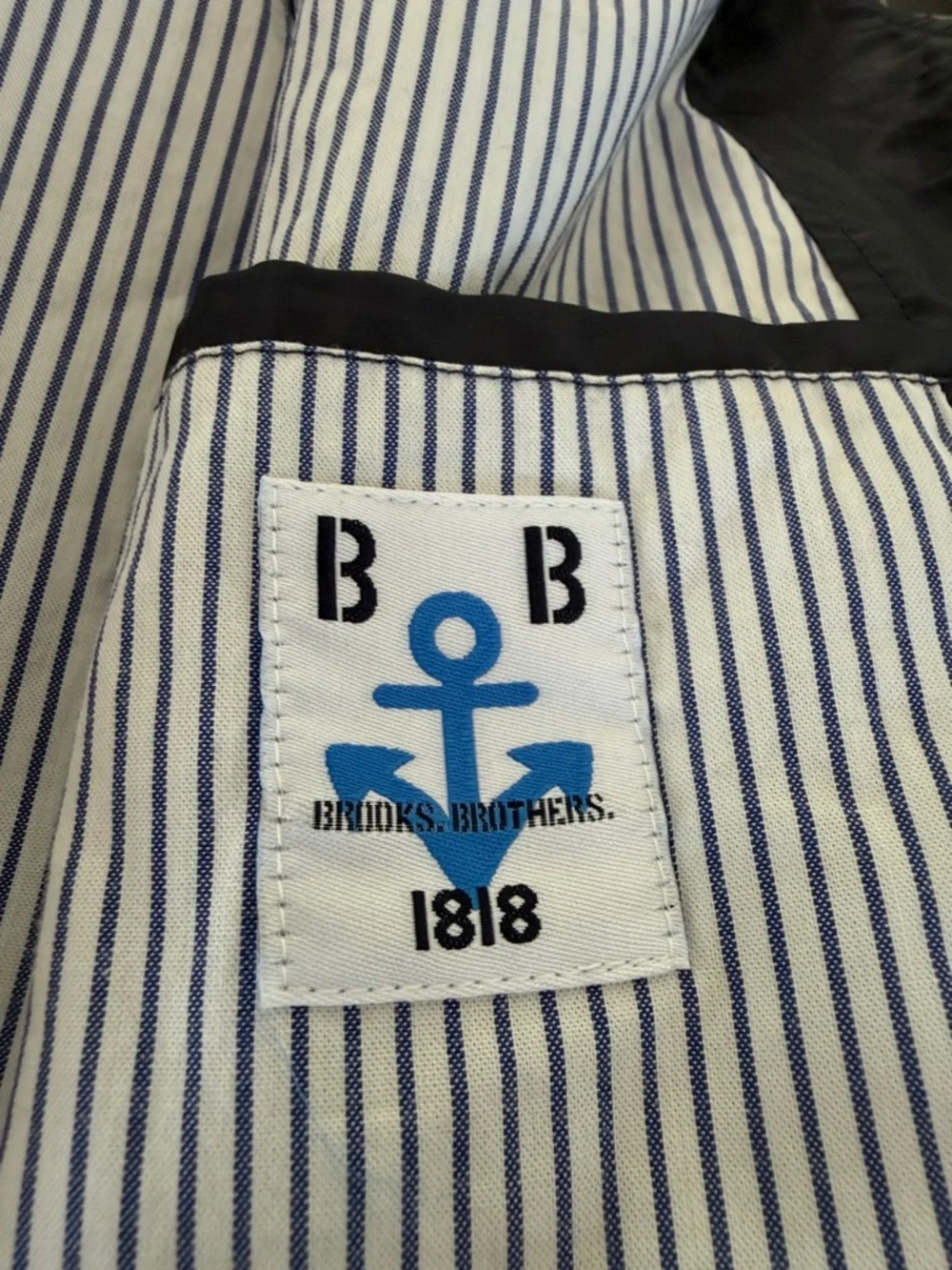 Brooks Brothers Boys Navy Windbreaker Rain Jacket Size XL